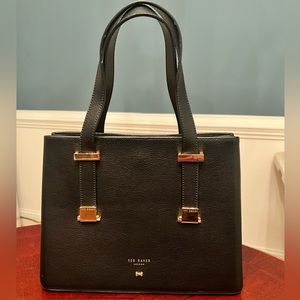 Ted Baker Lexia Leather Grain Adjustable Handle Tote Shoulder HandBag